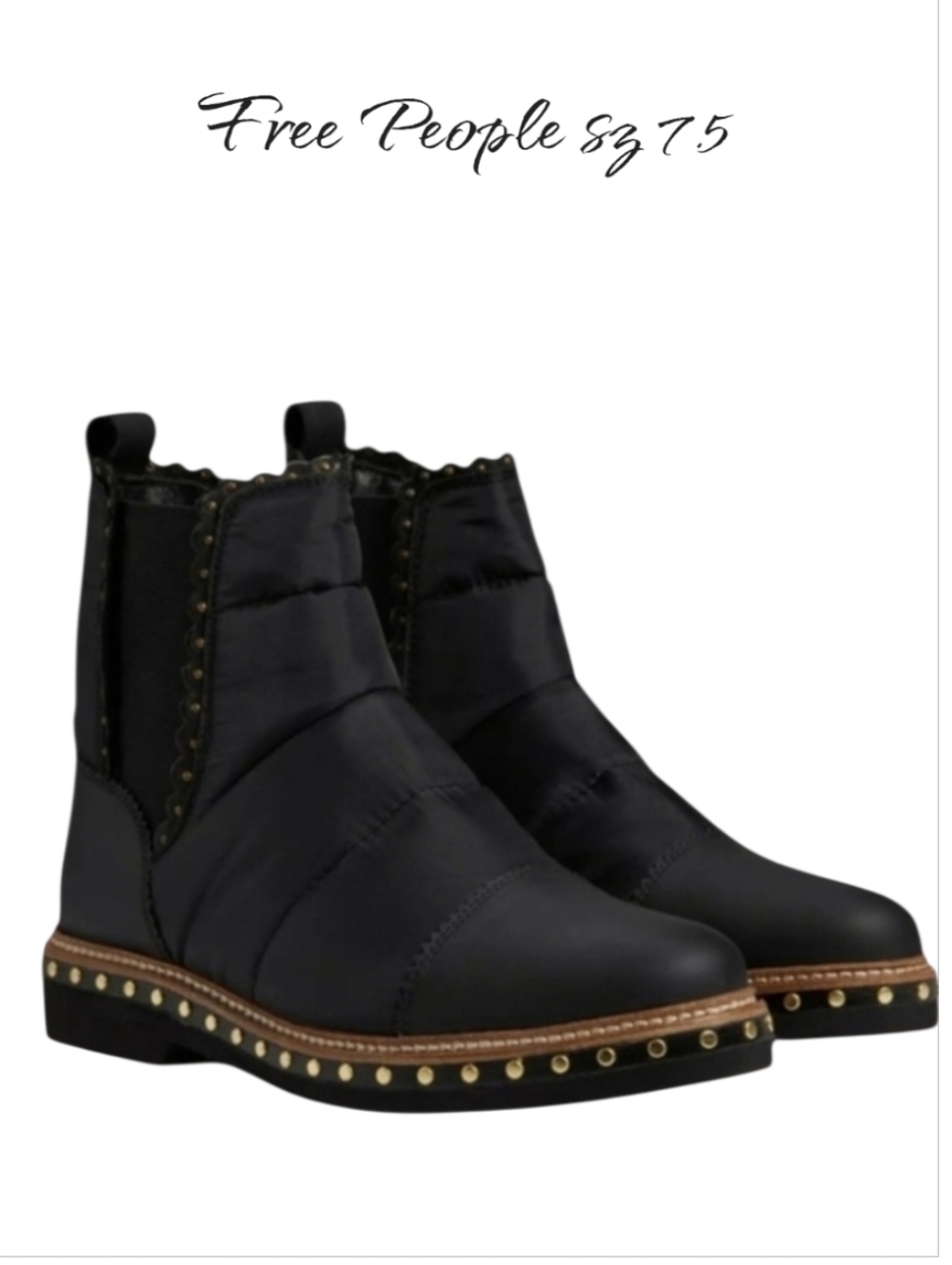 New Free People Leather Chelsea Boots Sz 7.5
